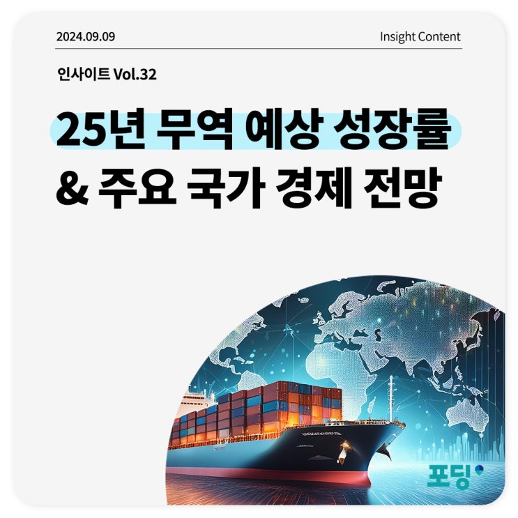  25년 무역 예상 성장률과 주요 국가 경제 전망