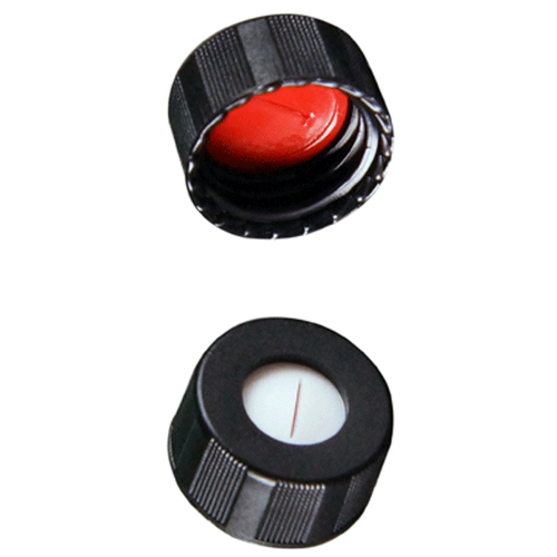  [플라스틱] 9-425mm 블랙 스크류 캡 (셉텀 접착) 9-425mm Black Screw Cap (Bonded)