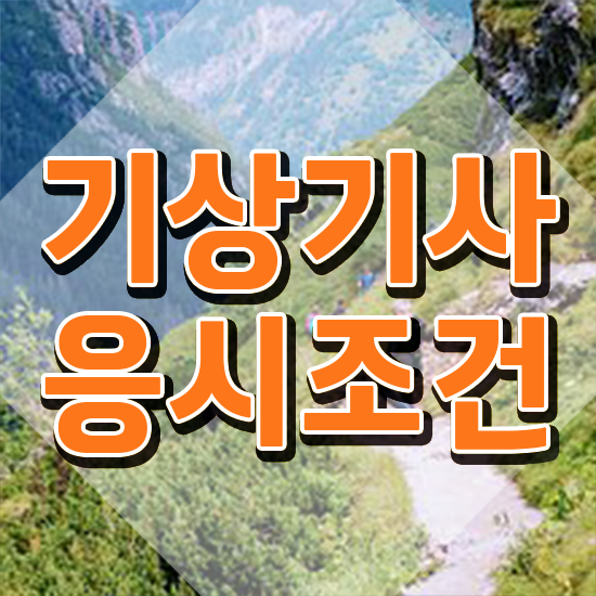  기상기사 필기 준비물 기상기사 시험자격 온라인으로 단기간에 끝낸 전략