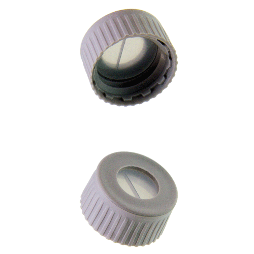  [플라스틱] 9-425mm 그레이 스크류 캡 (셉텀 접착) 9-425mm Grey Screw Cap (Bonded)