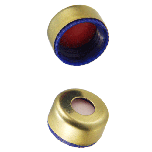  [플라스틱] 9-425mm 블루 스크류 캡 & 골드 커버 9-425mm Blue Screw Cap & Gold Cover