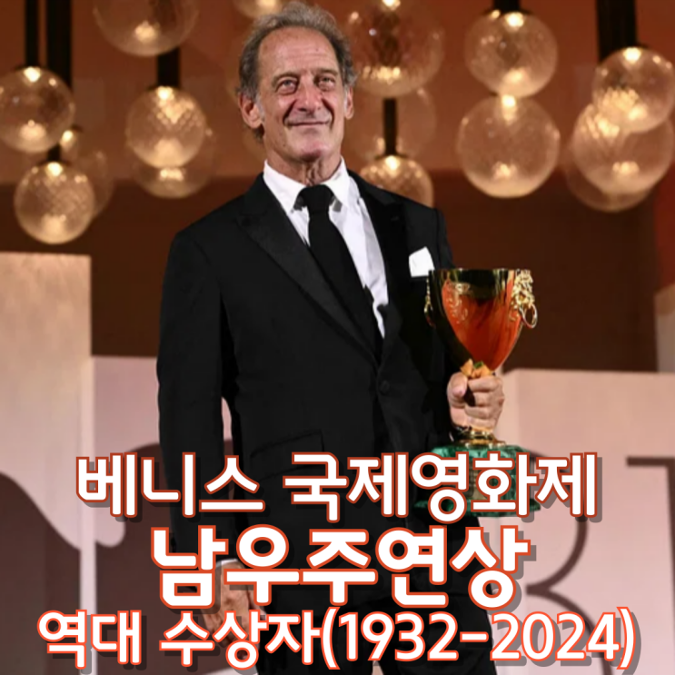  베니스 국제영화제 남우주연상 역대 수상자(1932~2024)