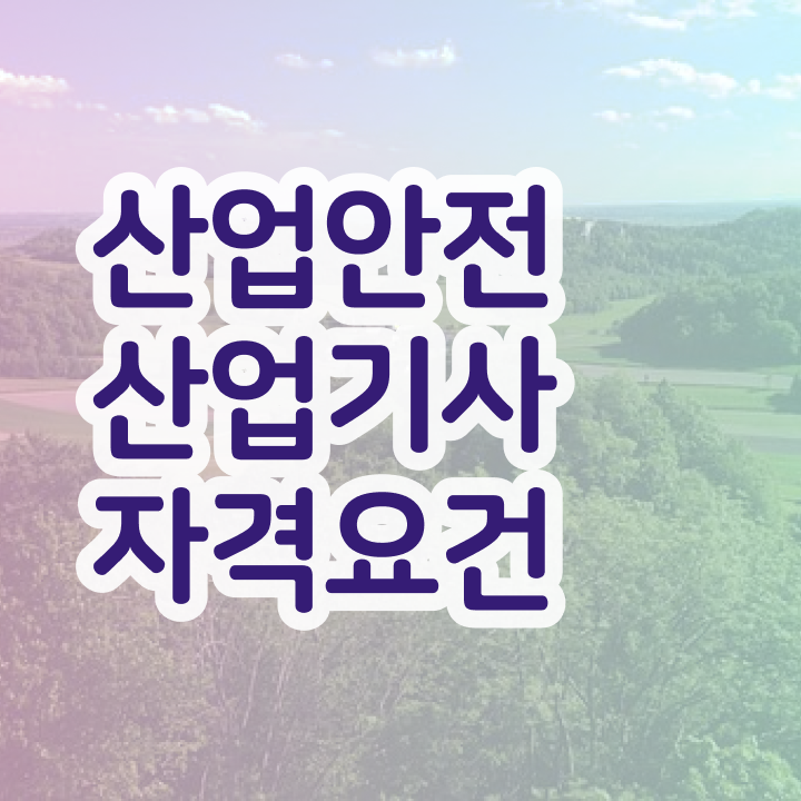  산업안전산업기사 하는일 산업안전산업기사 응시조건 집에서 온라인으로 간편하게 성공한 방법