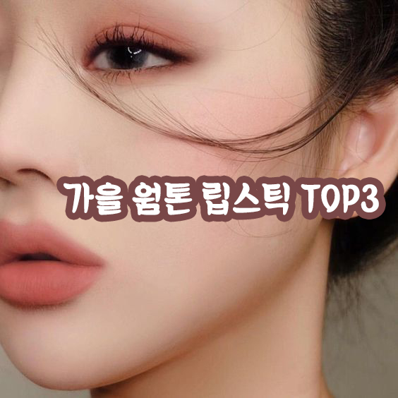  다가오는 가을 웜톤 립스틱 TOP3 색상 추천!