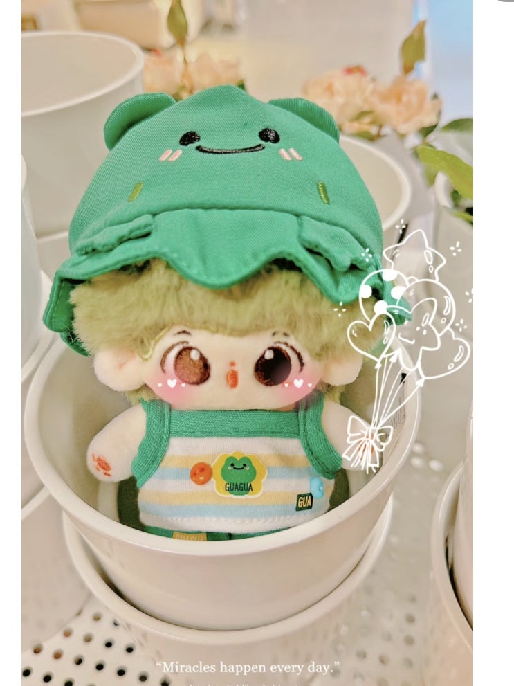  10cm 귀여운 개구리 세트 인형옷 아이돌인형옷