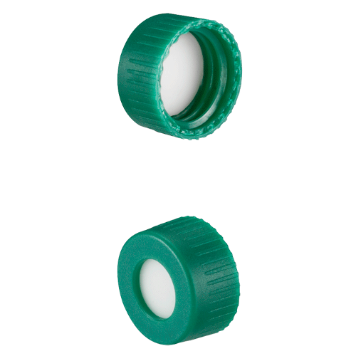  [플라스틱] 9-425mm 그린 스크류 캡 (셉텀 접착) 9-425mm Green Screw Cap (Bonded)