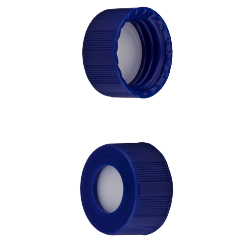  [플라스틱] 9-425mm 다크 블루 스크류 캡 (셉텀 접착) 9-425mm Dark Blue Screw Cap (Bonded)