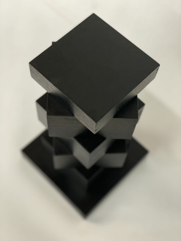  rotating cube objet / 회전 큐브 오브제_우디터