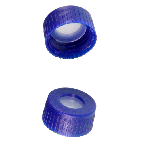  [플라스틱] 9-425mm 블루 스크류 캡 (셉텀 접착) 9-425mm Blue Screw Cap (Bonded)