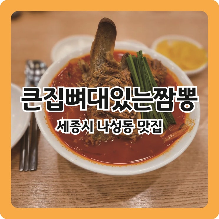  [세종시 맛집] 뼈다귀가 올라가는 짬뽕 '큰집뼈대있는짬뽕'