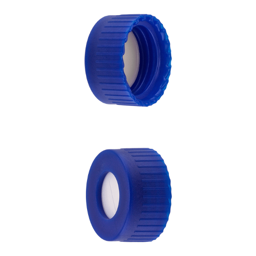  [플라스틱] 9-425mm 블루 스크류 캡 (셉텀 접착) 9-425mm Blue Screw Cap (Bonded)