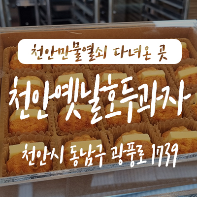  천안옛날호두과자 본점ㅣ천안디저트 선물하기 좋은 달지 않은 앙버터 호두과자 디저트 추천해요!