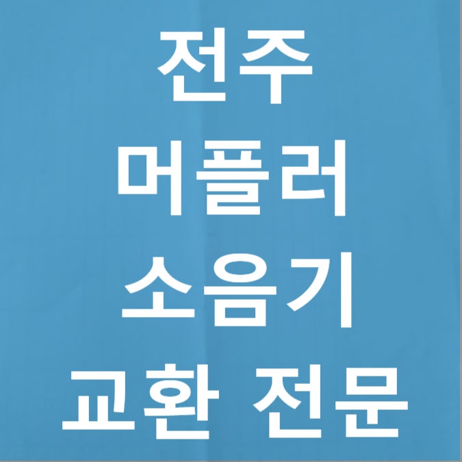 전주 자동차 소음기 머플러 교환 SM5 SM7 스파크 스포티지 전주 포터 마후라 전주 촉매재생