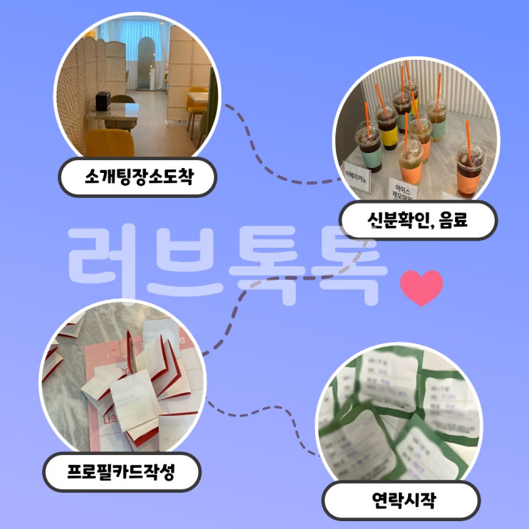 [러브톡톡] 보라매역 직장인 1:1 로테이션 소개팅 후기