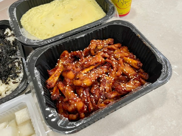  닭발집 평택본점 불향 가득한 매운 숯불닭발 튤립닭발 맛집 포장 후기