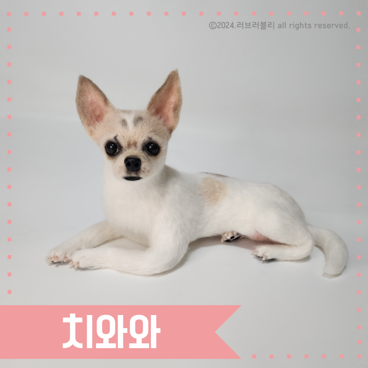  [강아지인형 주문제작/양모인형] 치와와 인형, 치와와 액자, 치와와 키링, 치와와 브로치