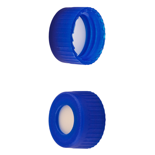  [플라스틱] 9-425mm 블루 스크류 캡 (셉텀 접착) 9-425mm Blue Screw Cap (Bonded)