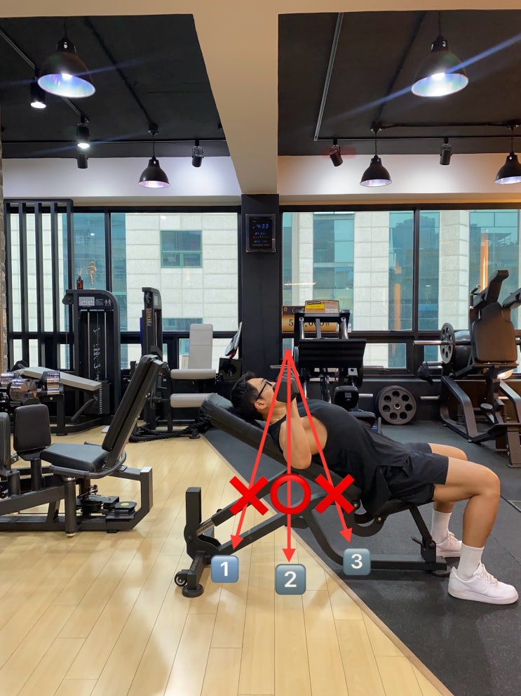  부천 남부역 북부역 피티 윗가슴 운동 (벤치 각도, 팔꿈치)