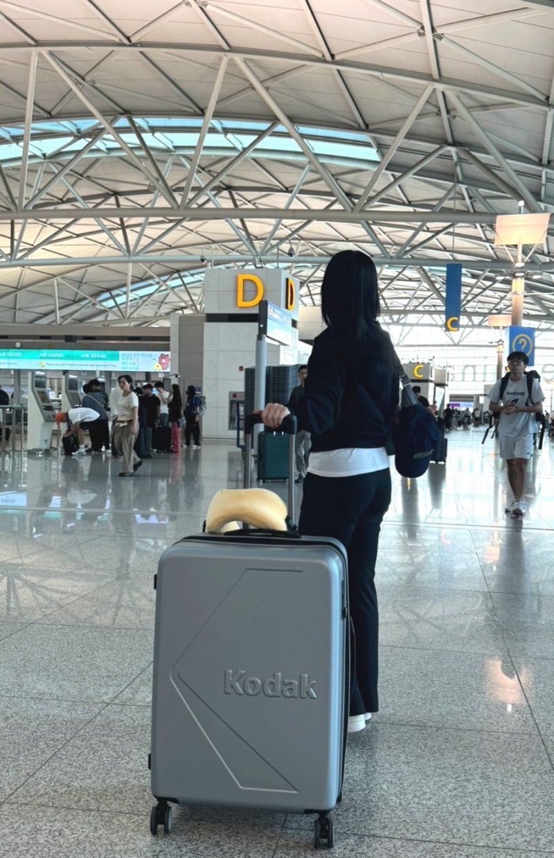 유럽여행 캐리어 추천: 코닥 컬러팝 캐리어 28인치 실버 후기 짱크다