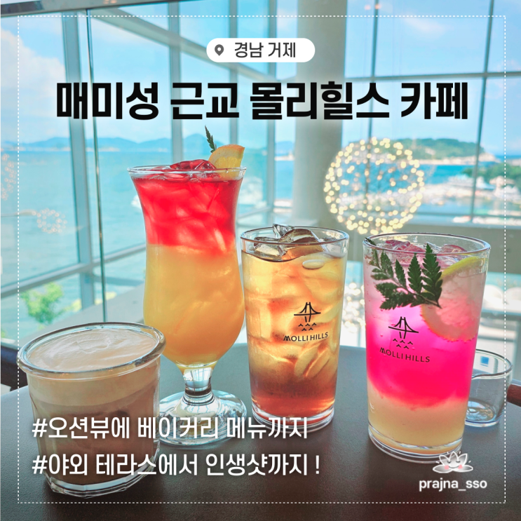  거제도 매미성카페 탁트인 오션뷰 몰리힐스 방문기