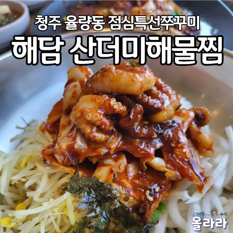  청주 율량동 쭈꾸미맛집 해담 산더미해물찜