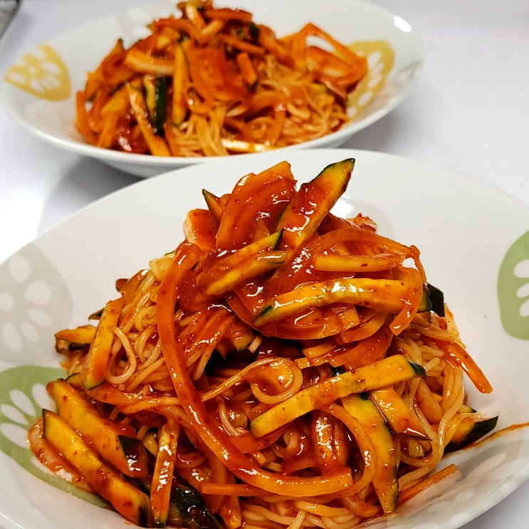  집밥 레시피 망향국수와 비슷한 맛이 나는 비빔국수 만들기
