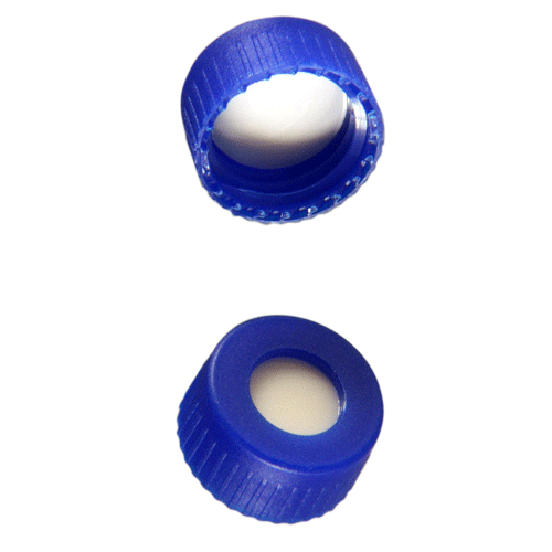  [플라스틱] 9-425mm 블루 스크류 캡 (셉텀 접착) 9-425mm Blue Screw Cap (Bonded)