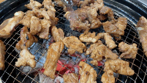  성남 태평역 갈비 맛집 - 원조 숯불 대박 갈비, 구워 주는 곳