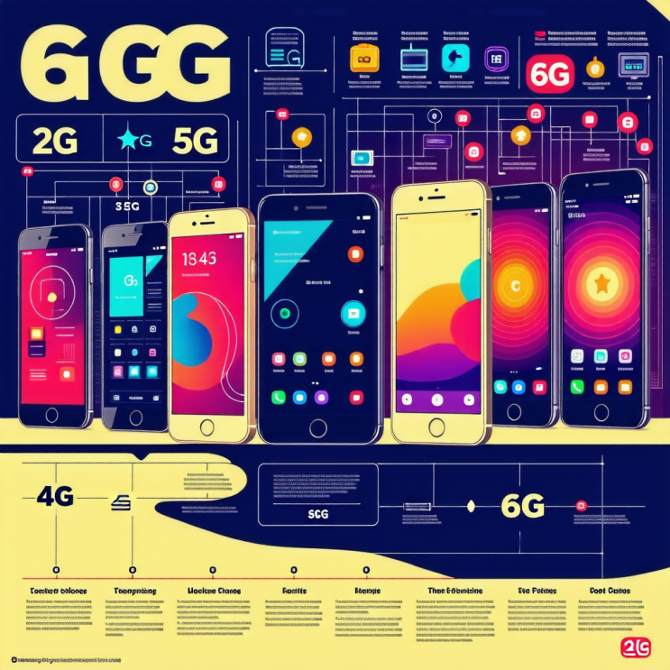  스마트폰 통신 연대기:2g,3g,4g,5g그리고 6g까지