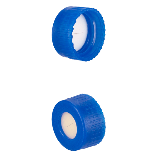  [플라스틱] 9-425mm 블루 스크류 캡 (셉텀 접착) 9-425mm Blue Screw Cap (Bonded)