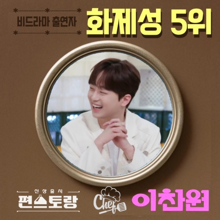 <b>이찬원</b>, '<b>편스토랑</b>' <b>컴백</b> 동시 화제성 톱5