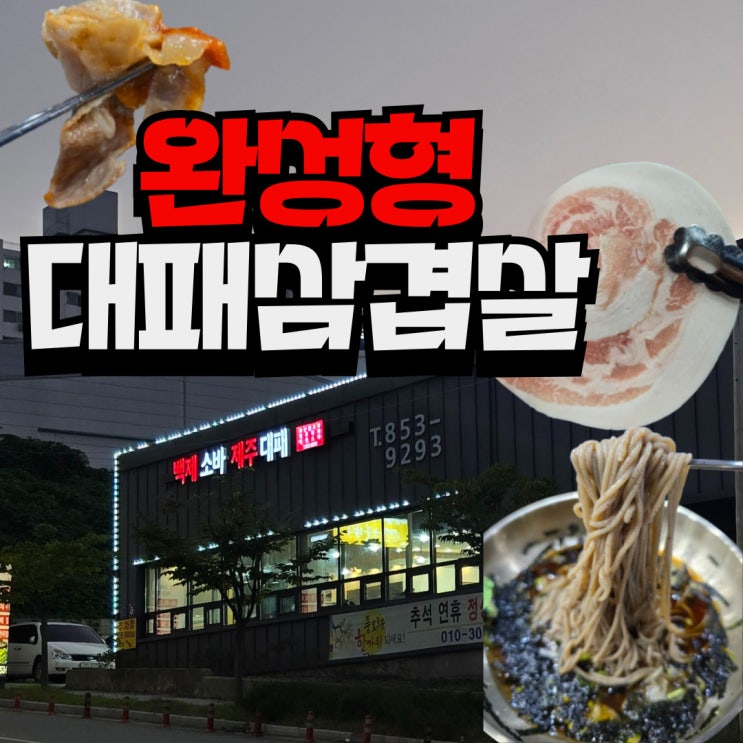  공주 찐맛집 대패삼겹살 고기집 끝판왕 만남 (백제소바 제주대패)