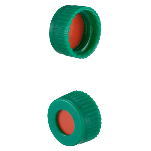  [플라스틱] 9-425mm 그린 스크류 캡 (셉텀 접착) 9-425mm Green Screw Cap (Bonded)