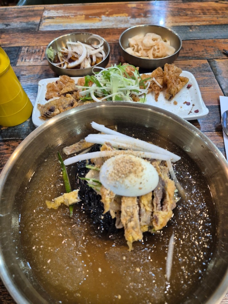  부산 덕천 진주 냉면 맛집 원미진주면옥 육전냉면세트