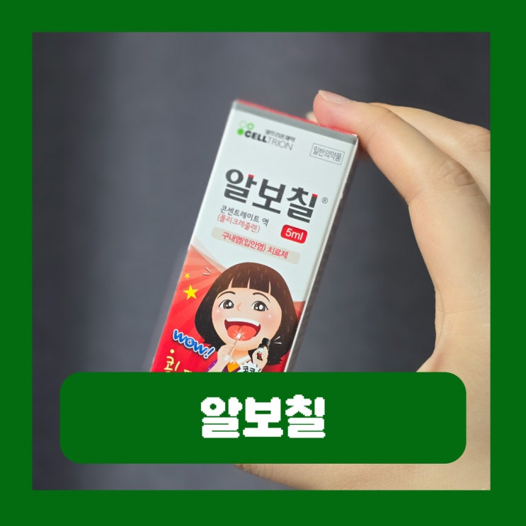  알보칠 후기 고통 구내염 성분 효과 부작용 가격 편의점