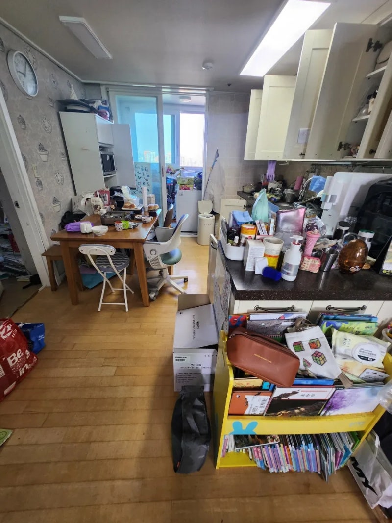 청주정리수납. 엄마의부재로..비워져있던집입니다
