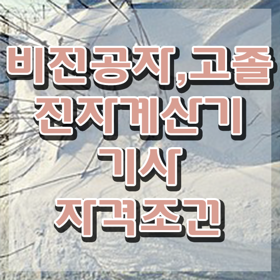  전자계산기기사실기 전자계산기기사 시험자격 온라인으로 단기간에 완료한 전략