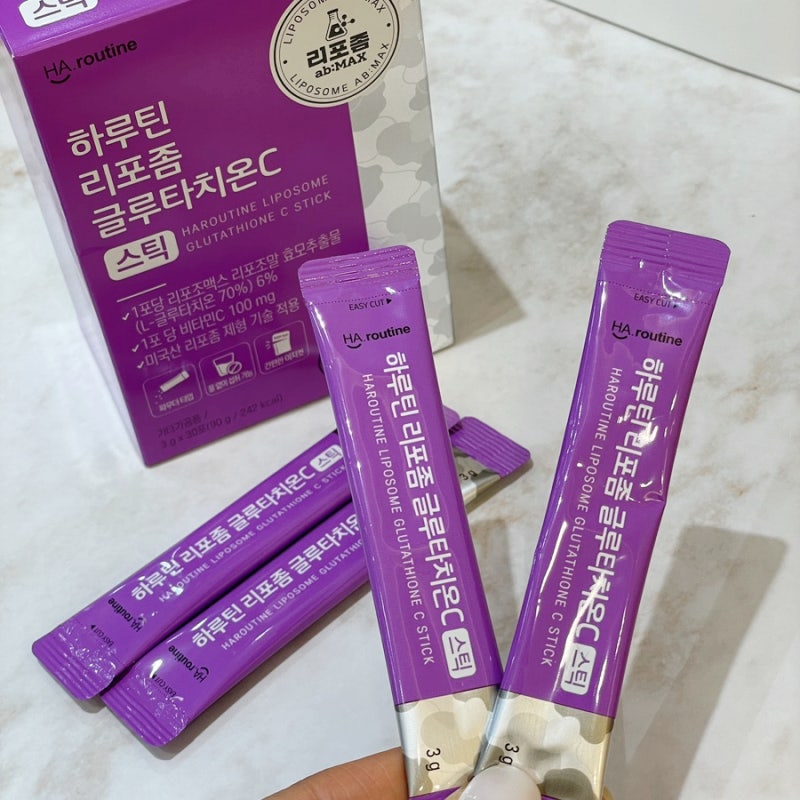 나의 빛나는 자신감을 위한 하루틴 리포좀 글루타치온 C스틱