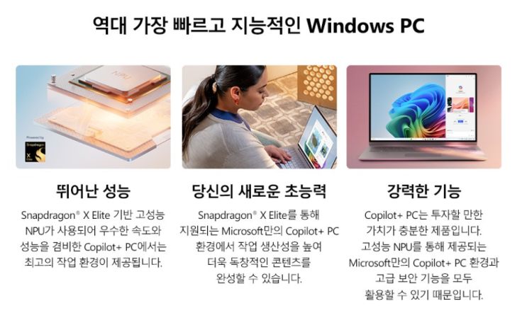  마이크로소프트 Copilot+ PC: AI 기술과 성능의 집합체
