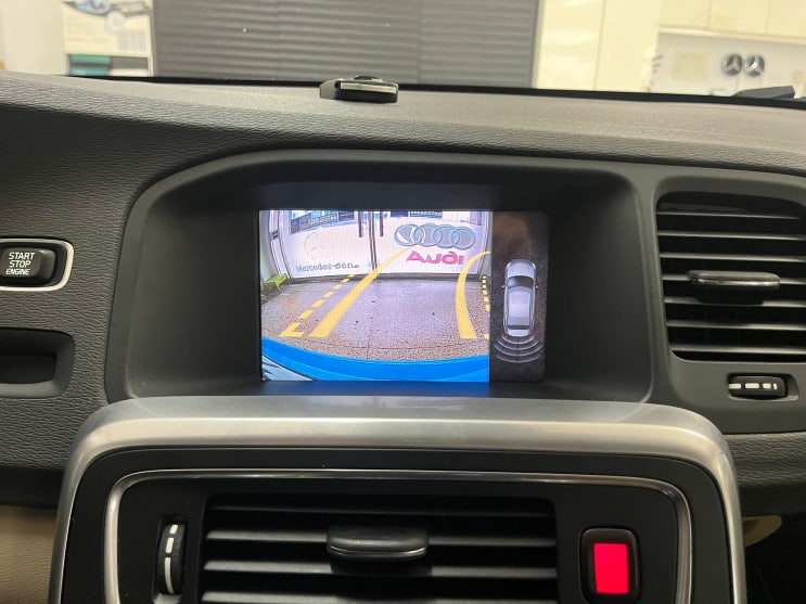  수원 볼보 후방카메라 주차라인 인터페이스 솔루션 & VOLVO S60 D5