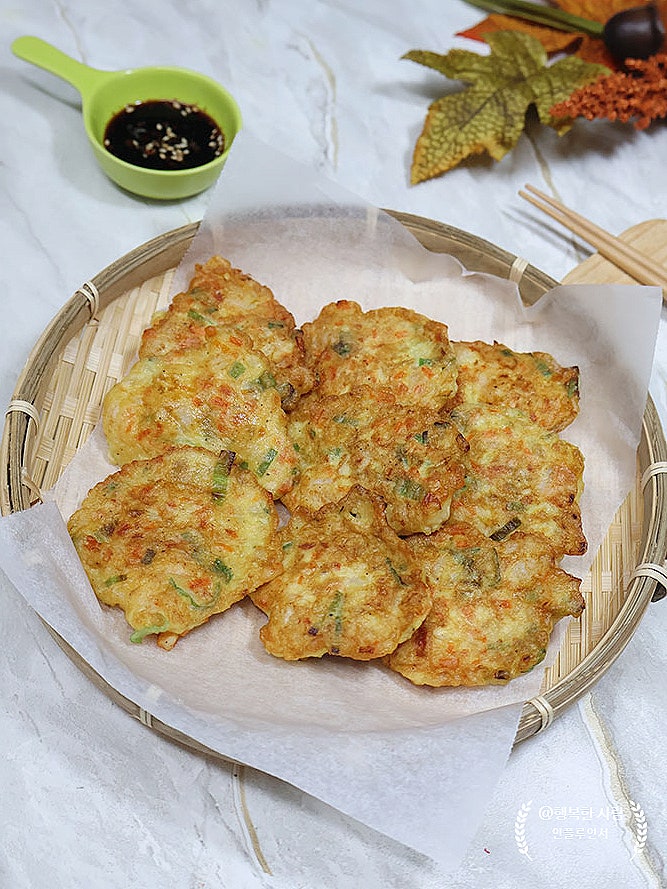 새우동그랑땡 쉽게 만들기 명절 음식 새우전 레시피 동그랑땡 재료 칵테일 손질 새우 해동 ....