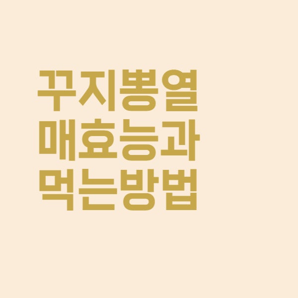  꾸지뽕 열매 효능과 먹는 방법에 대해 알아보자