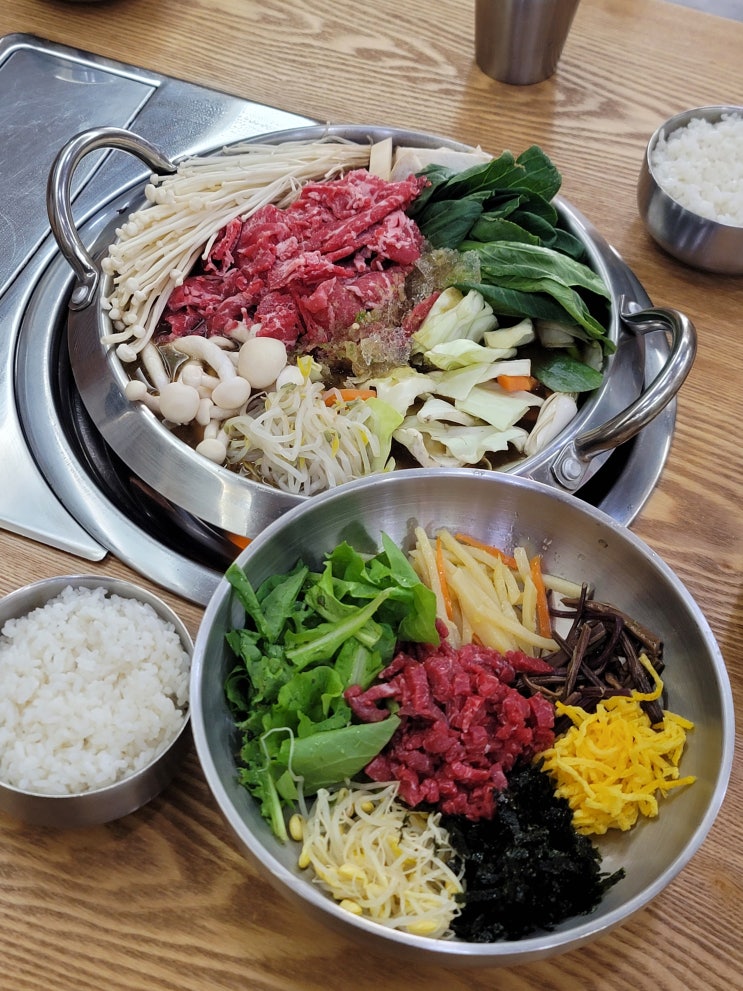  목포 평화광장 점심 대운식육식당 한우생고기전문 가성비 맛집