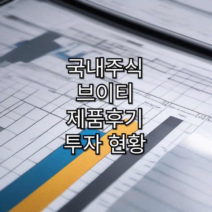  [국내주식]브이티 신제품 구매 후기 및 투자 현황