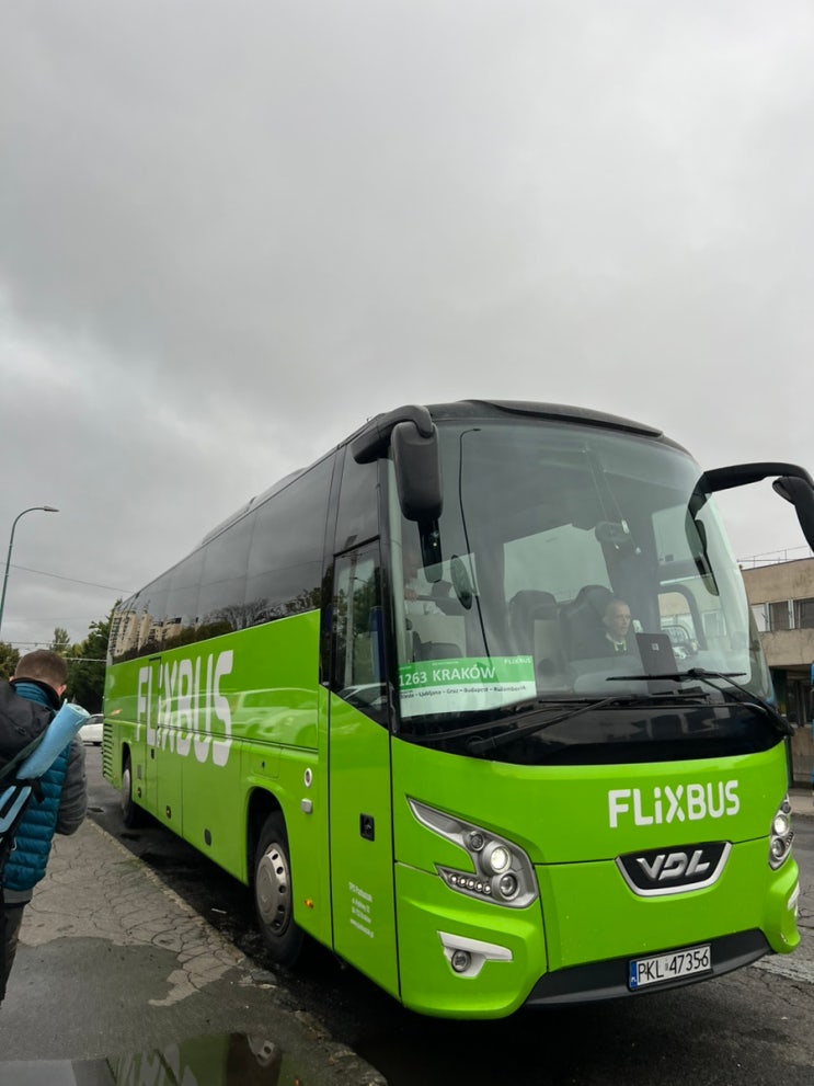  부다페스트-크라쿠프 플릭스 버스 예약부터 이용 후기까지 (Flixbus)