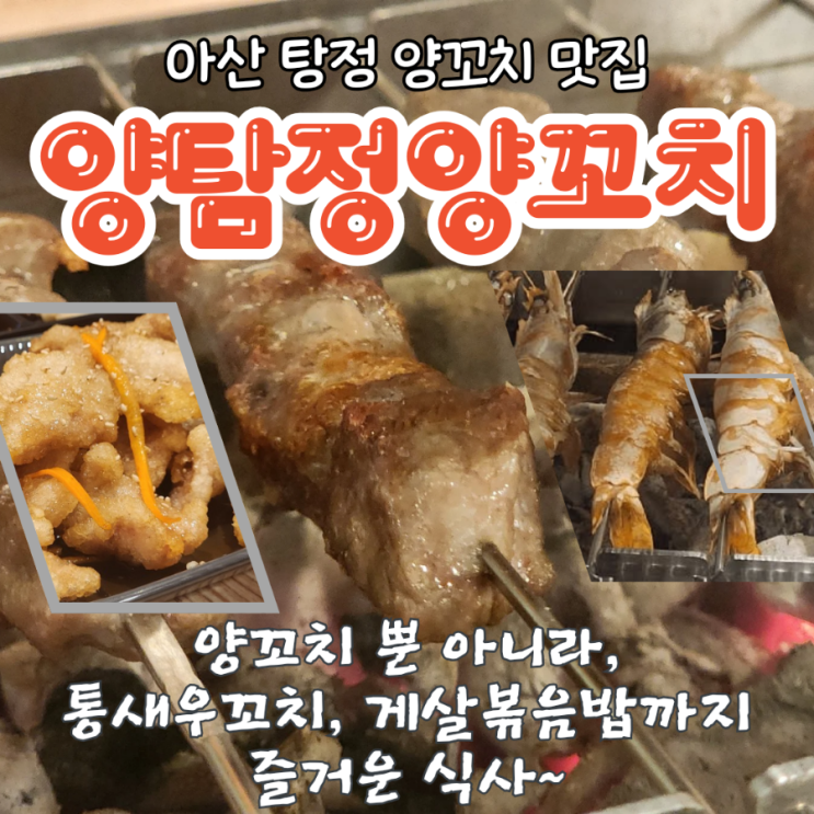  아산 탕정양꼬치 맛집 양탐정양꼬치 D세트 후기, 꿔바로우와 통새우꼬치, 게살볶음밥