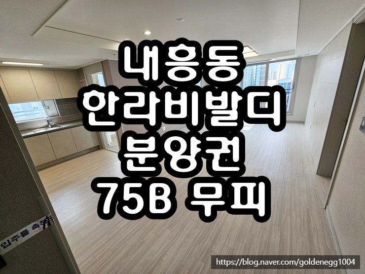 군산 내흥동 한라비발디 아파트 분양권 매매 29평형 무피