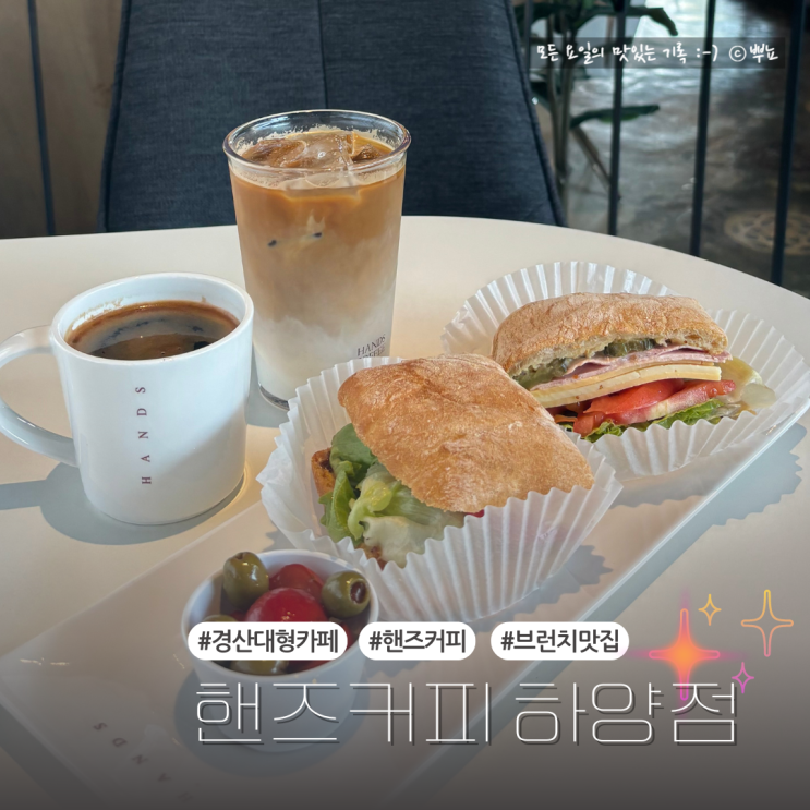  브런치가 맛있는 경산 하양카페 추천:: 핸즈커피 하양점