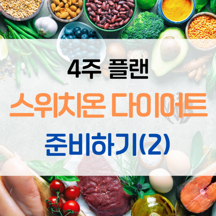  스위치온 다이어트 식단 계획 3주차 4주차 유지기 실천사항 허용음식 금지음식