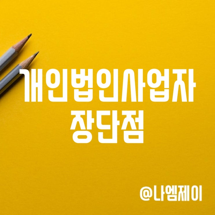 개인사업자 법인사업자 설립 장점 세금 차이 개인사업자 법인사업자 설립 장점 세금 차이